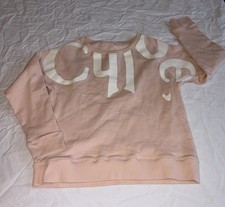 CHLOE Cotton Fleece Graphic Sweatshirt Girls Sz 4-5 Y