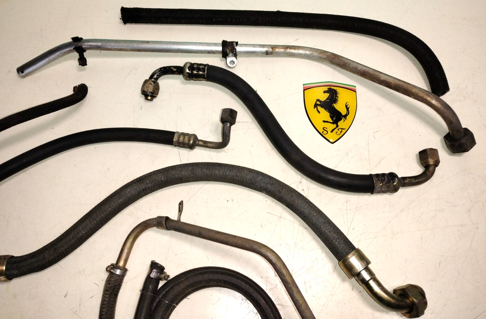 Ferrari 400i Hoses_Clamps_Banjo Fitting_Oil Hose_Air Conditioning Hoses_Mix Lot