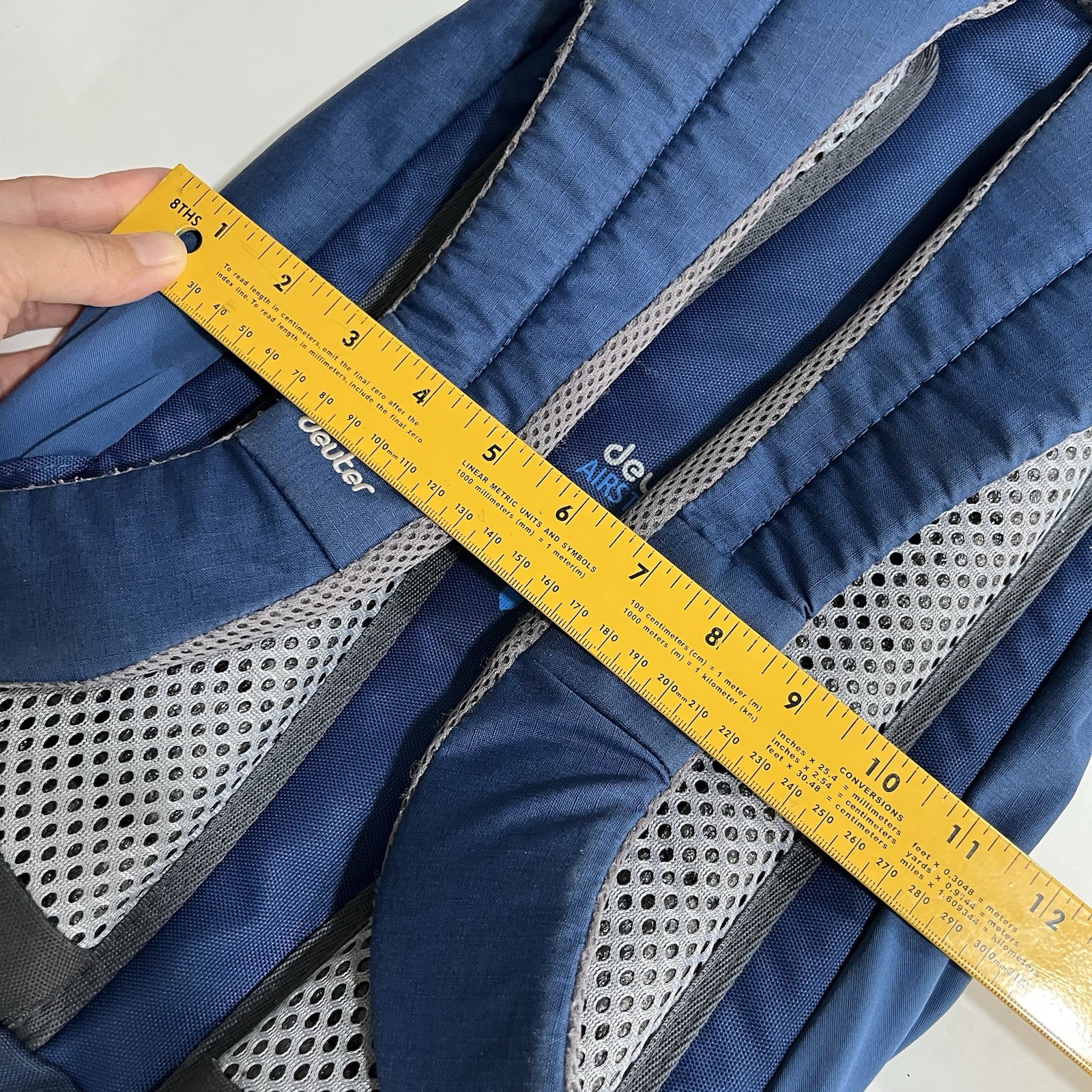 deuter StepOut 12 Backpack Blue Hiking Airstripes Day pack German 2 Water Bottle