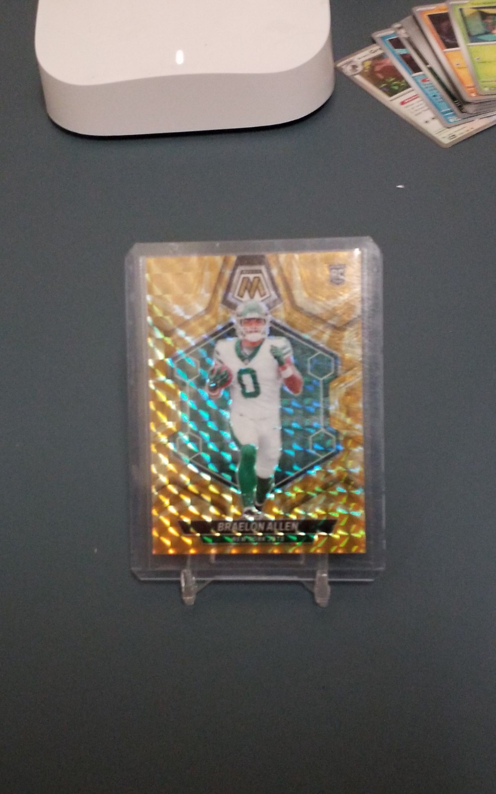 2024  Mosaic BRAELON ALLEN Rookie YELLOW REACTIVE PRIZM #389 New York Jets RC 🔥