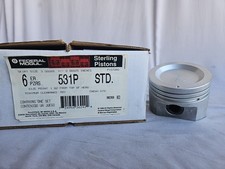 Federal Mogul Sterling Pistons 531p Std 6 Chevrolet V6 173 2.8l 1988-1989 Nos