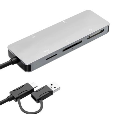 Professional Multi Card Reader USB3.0 Fast Speed Transfer 6 Slot Design