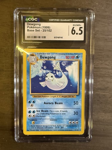 Dewgong graded CGC 6.5 for sale on eBay