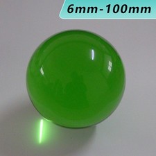 6-100mm Green Crystal Glass Ball Sphere Clear Crystal Bead Ornament Home Decor