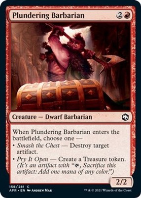 Plundering Barbarian [Adventures in the Forgotten Realms] NM - Magic