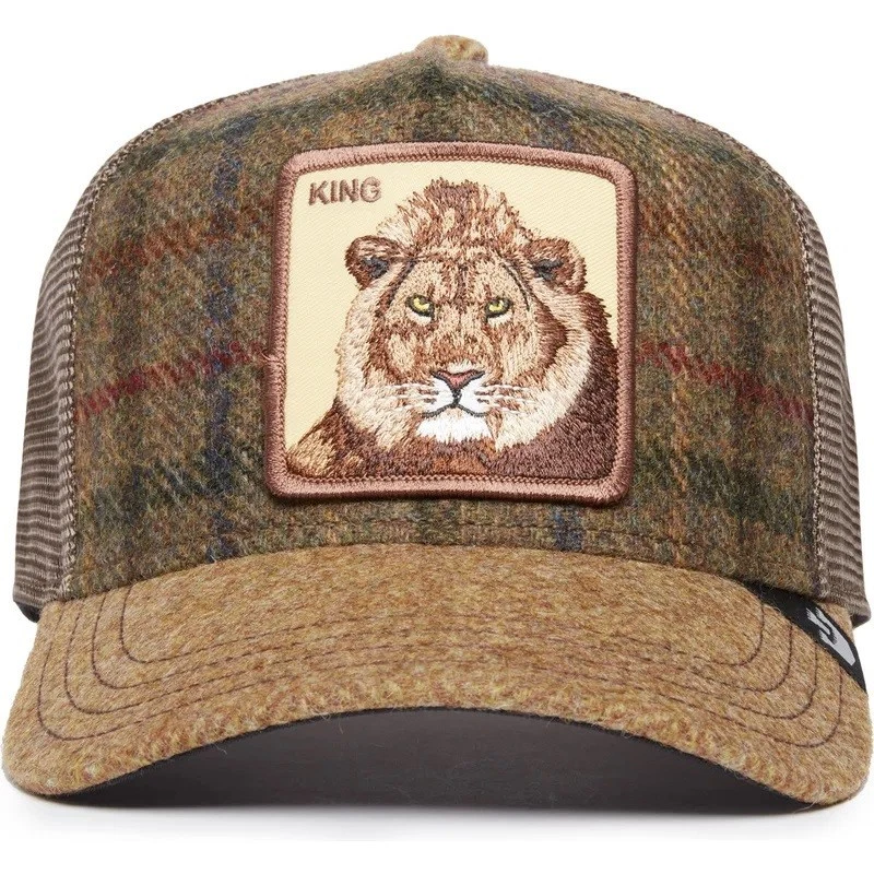 [101-1487] "KING" Goorin Bros Khaki Adjustable Cap Moon Lion NWT