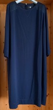BOGNER edel-sportives Etui-Kleid 48/XXL Triacetat Blau Stepp-Details "B"-Zip TOP