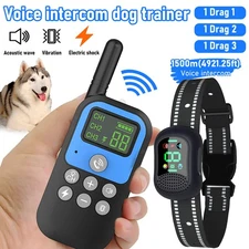Walkie Talkie Shock Collar for Dogs Training Collar 4921ft with Remote Control