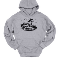 Horse With Nature Hooded Sweatshirt Beautiful Equestrian Ridding Pony Hoodie