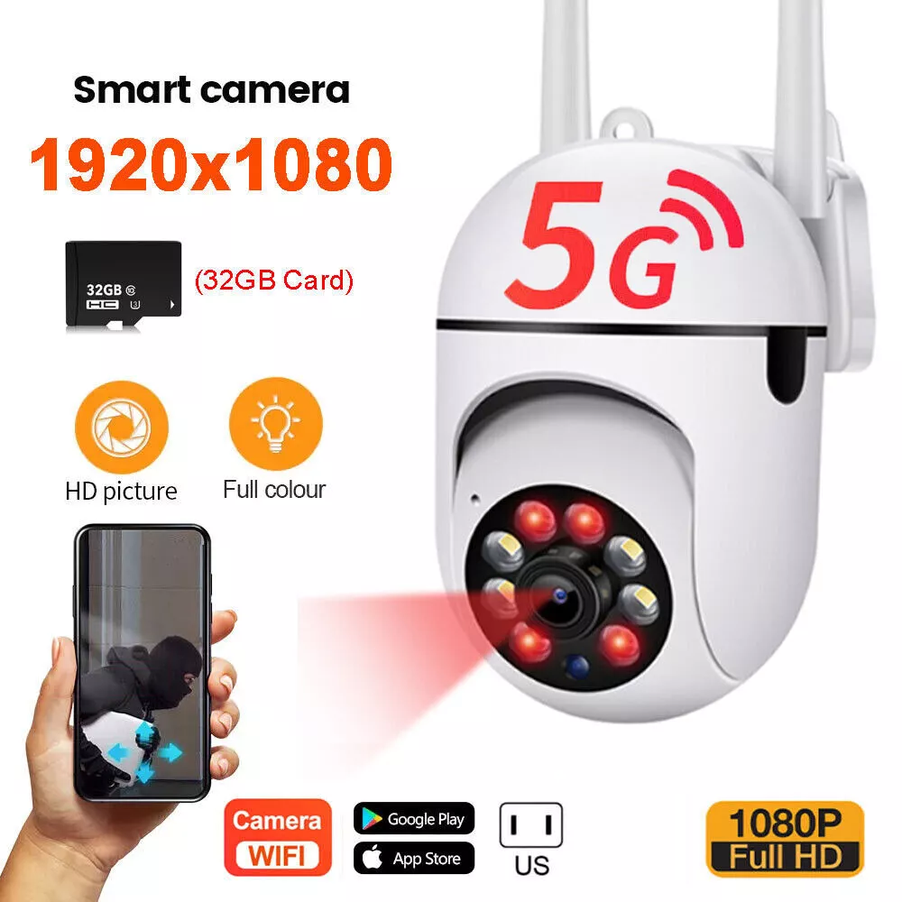 Cámara de seguridad Wi-Fi Full HD fija con batería reca