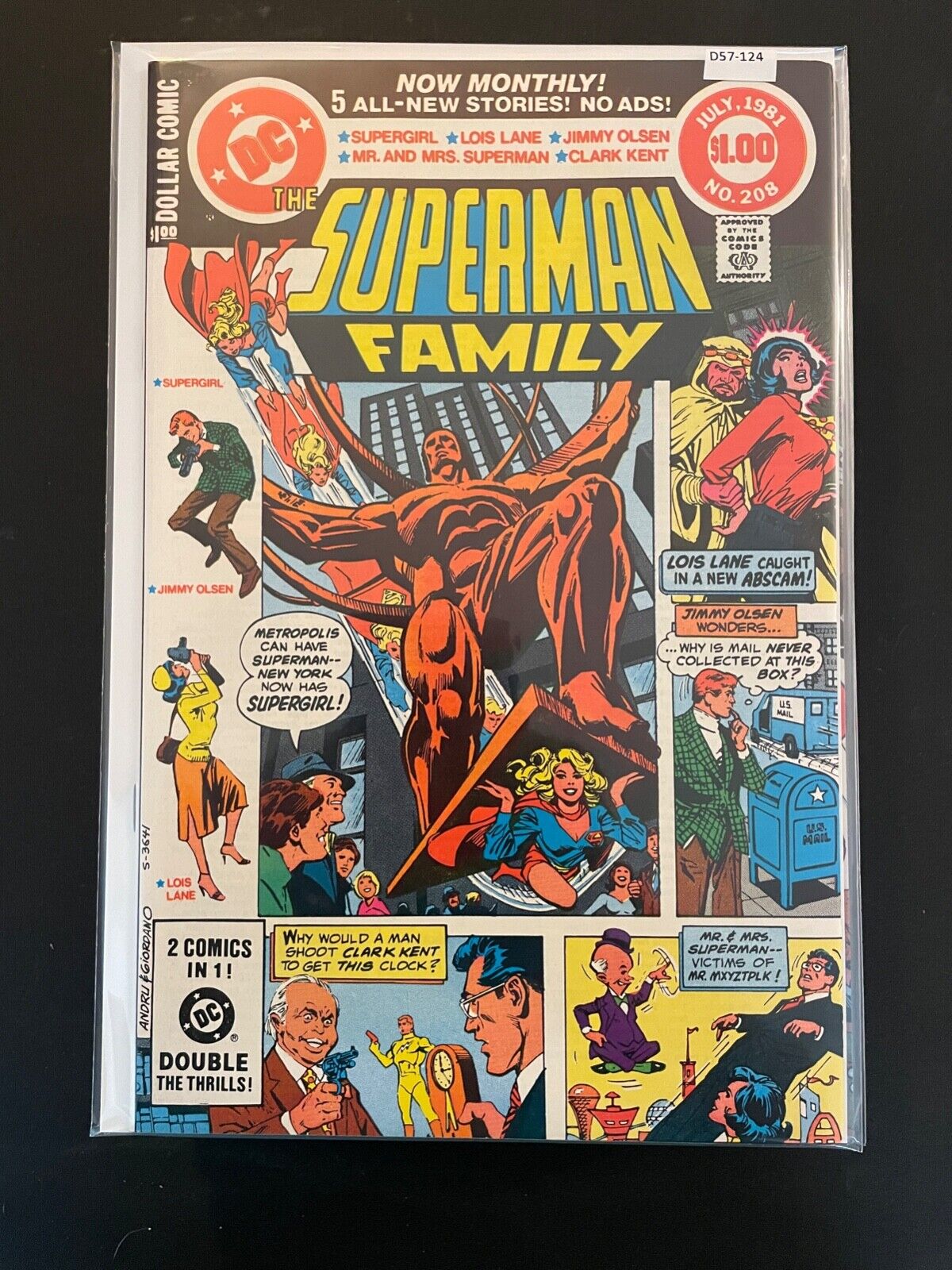 Superman Family #208 1981 High Grade 8.0 DC Comic Book D57-124