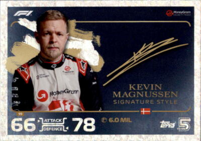 Topps Turbo Attax 2024 Trading Card 99 - Kevin Magnussen - Signature Style