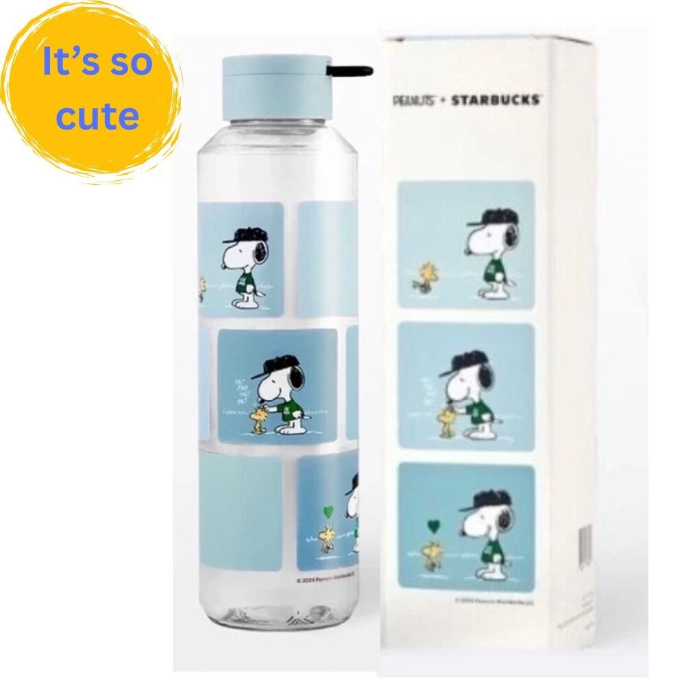 24 oz Peanuts Snoopy Gratitude Edition Water Bottle 2025 Collectible