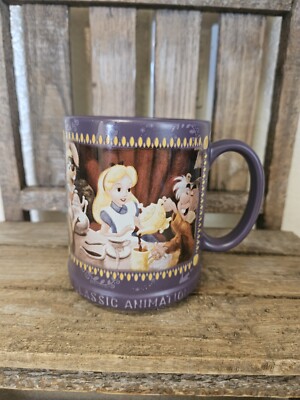 Retired Disney Store Alice in Wonderland Tea Party Classic Animation Mug 