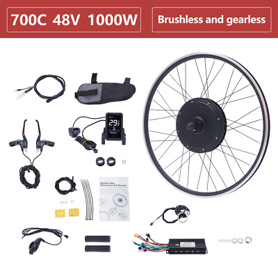 700C/28/29 Zoll E-Bike 1000W LCD Umbausatz Elektrofahrrad Ebike Motor Conversion