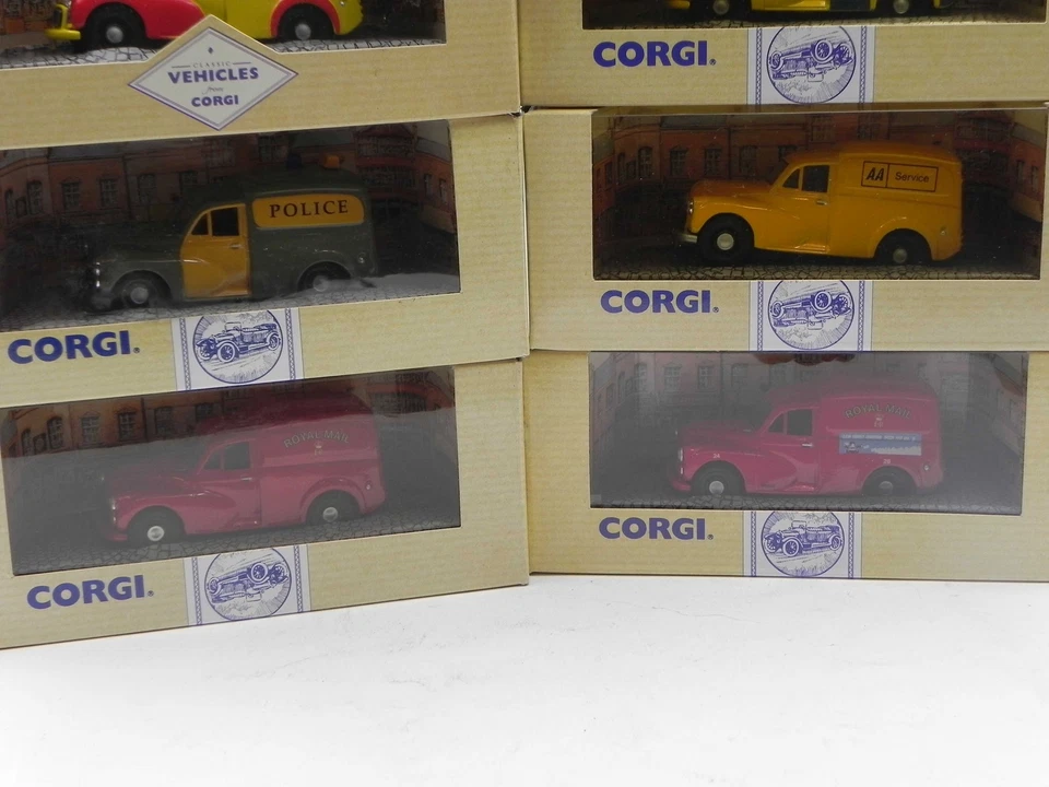 Corgi Classic Veichles Morris 1000 Van Royal Mail Police Custard Tarmac 1/43 - Imagen 3 de 4