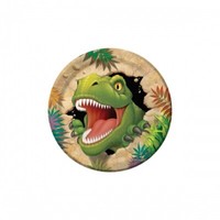 Pappteller Dino, ø 22 Cm, 8 StüCk