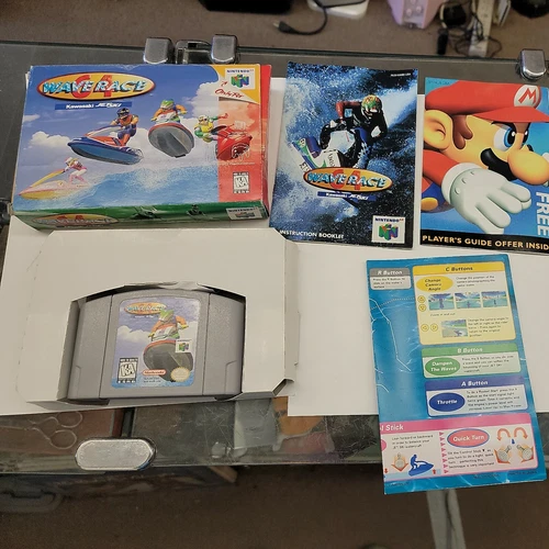 Wave Race 64, N64, Nintendo 64,  Authentic, Game / Box / Manual