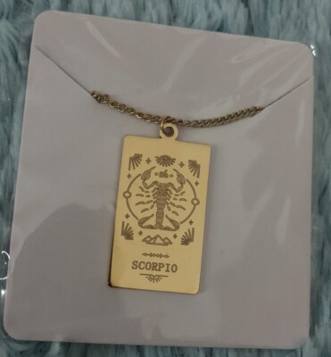 Scorpio Zodiac Necklace / Halskette Sternzeichen Skorpion / Weihnachtsgeschenk 