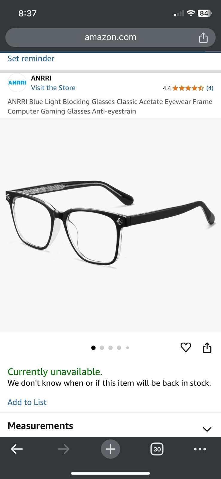 Anrri Blue Light Blocking Glasses for Screen Protection-image