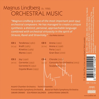 MAGNUS LINDBERG: ORCHESTRAL MUSIC NEW CD