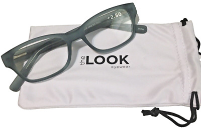 The LOOK  - Premium Reading Glasses with Microfiber Case +2.50 Blue  UNISEX