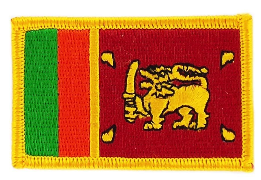 Patch écusson brodé Drapeau SRI LANKA SRI LANKAIS Thermocollant