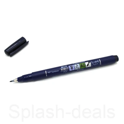 Tombow Fudenosuke Hard Brush Pen Black - Calligraphy Writing Pen - Multibuy