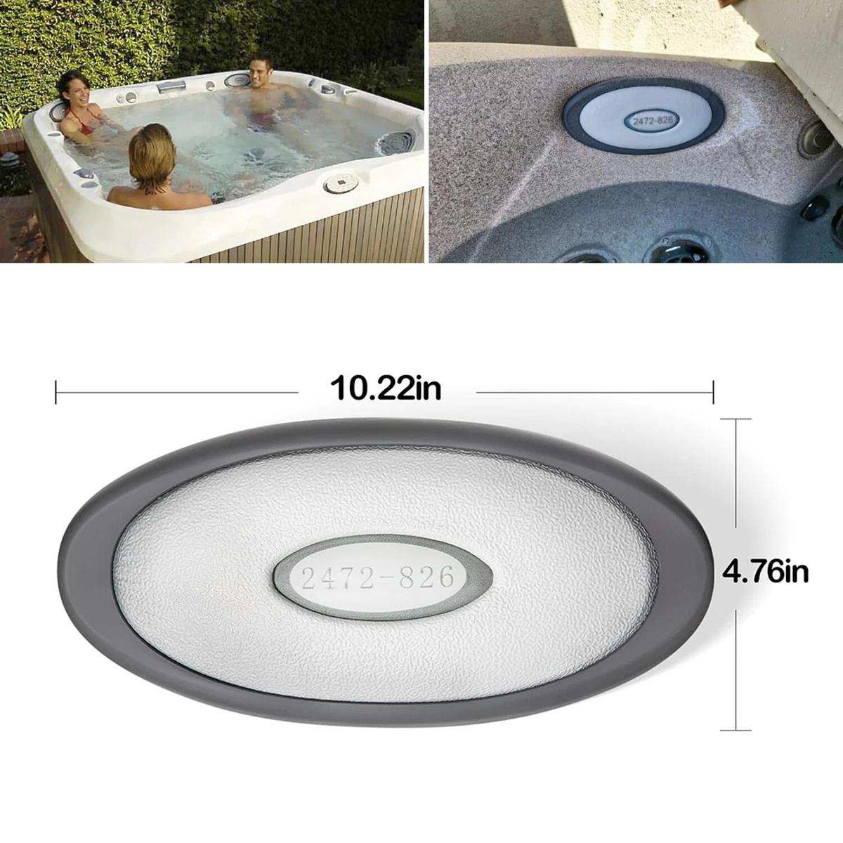Bonbo 2472-824 Oval Pillow Insert + Back Mount for Jacuzzi India