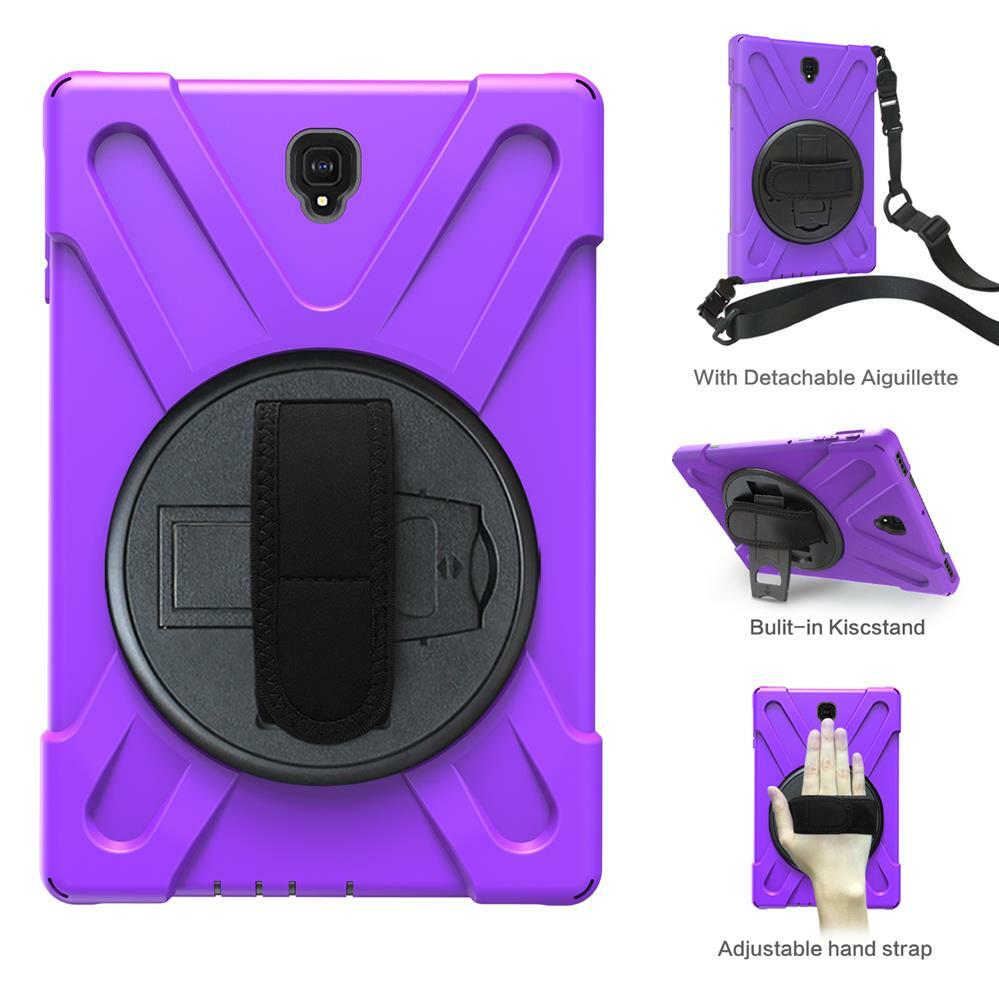 Hybrid Shockproof Rugged Armor Stand Case Strap Cover For Samsung