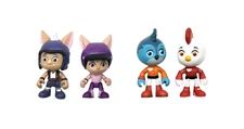 Lot of 4  Nick Jr. Top Wing Action Figures Toy  Hasbro 2018