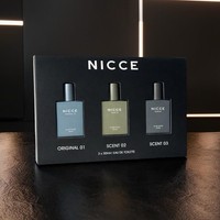 NICCE Eau de Toilette Gift Set – 3 x 30ml Men’s Fragrance Collection