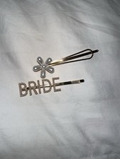 New Bride Hair Pin Set Faux Pearls
