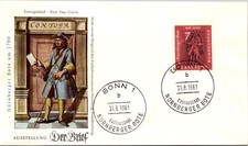 GOLDPATH: Germany cover 1961 first day special cancel CV926_P31