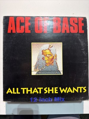 ACE OF BASE ALL THAT SHE WANTS IMPORT POLYDOR RECORDS 12'' SINGLE Vintage Rare