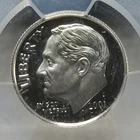 PCGS PR 69 DCAM - 2001 S Roosevelt Silver Dime. A1341.