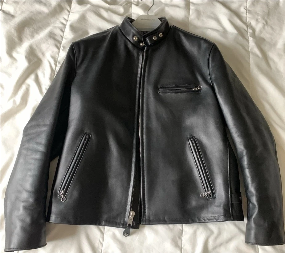 Schott Cafe Racer Jacket In Men's Coats & Jackets for sale | eBay