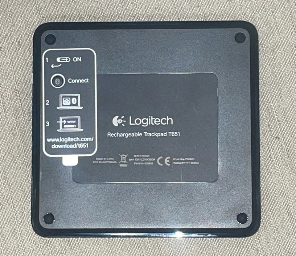 Logitech T651 Rechargeable Bluetooth Trackpad Mac (no cable)- SEE PICTURES - Image 4 of 4
