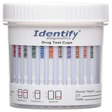 Identify Diagnostics Drug Test Cups 15 Pack 12 Panel Clia Waived Instant Urine