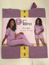 NWT Felina 3-Piece Lounge Set – Size Small – Dusty Lavender