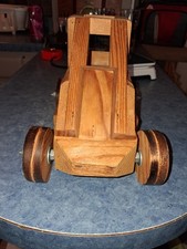 Handmade Wooden Car 10"L 6"W 6.5"T