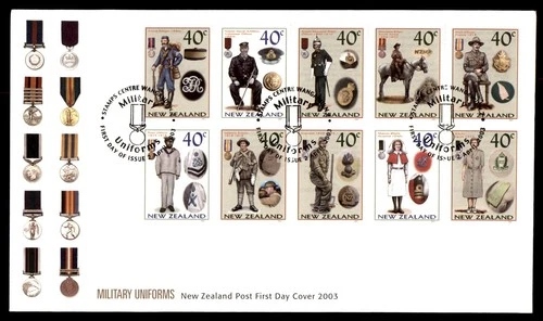 Mayfairstamps New Zealand FDC 2003 military uniforms First Day Cover aax_70559