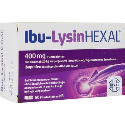 IBU-LYSINHEXAL Filmtabletten 50 St. PZN 10333719