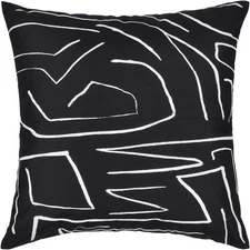 Renwil PWFL1439 Ray 22 inch Black and White Indoor Pillow