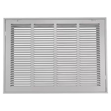 Filtered Return Air Grille 22.62 X 22.62, White, Steel, 4Jrt7