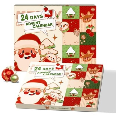 Makeup Advent Calendar 2025 Teen Girls Women，24 Days Beauty Advent Green