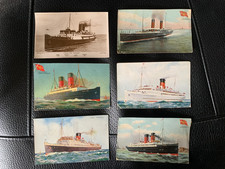 6 x Isle of Man Steam Packet Postcards ships used Ben my Chree Viking Mona Manx
