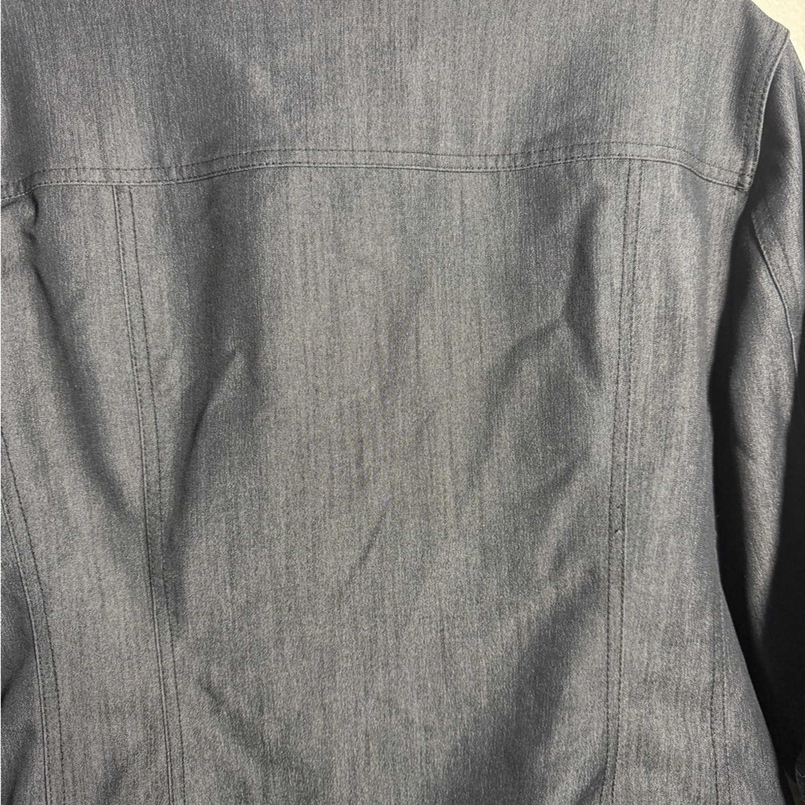 Ruby Rd. Embellished Zip Front Jacket Charcoal De… - image 7