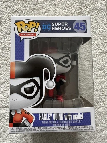 Funko Pop! Heroes: Harley Quinn with Mallet #45 DC Comics Vinyl Figure W/ Protec