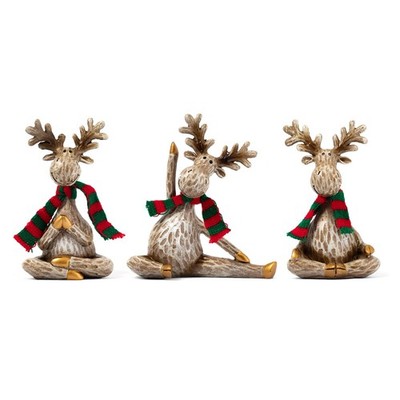 Moose Statue Home Decor.Yoga Decor Set Of 3.Collectable meditation table home...